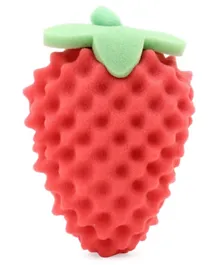 Babyhug Strawberry Shape Bath Sponge - Red