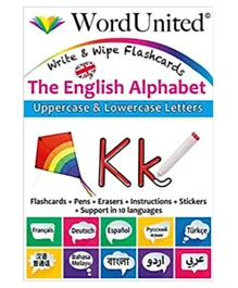 Word United English Alphabet Write & Wipe Flash Cards - 29 Cards