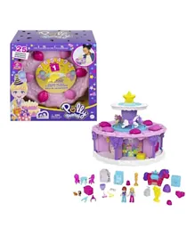 ​Polly Pocket Birthday Week Cake Countdown, 7 Play Areas, 25 Surprises, Makes a Great Birthday Gift - Multicolor