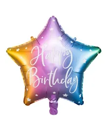 PartyDeco Happy Birthday Foil Balloon - Ombre