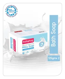 بيبي هاغ - صابون الحليب الغني بالترطيب اليومي بتركيبة بروتين الحليب - 125 جرام × 2