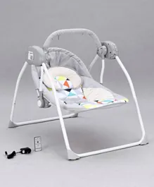 Babyhug Galaxy Electric Swing with Remote - Grey