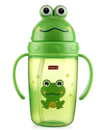 Babyhug Frog Print Straw Sipper Bottle Green - 360mL
