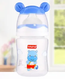 Babyhug Anti Colic Feeding Bottle Hippo Shape Blue - 125mL