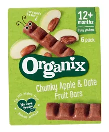 Organix Chunky Apple and Date Organic Fruit Bars - 17g