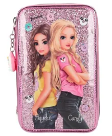 Top Model Triple Pencil Case - Pink