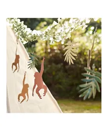 Ginger Ray Hanging Monkey and Leaf Jungle Backdrop - 400 cm