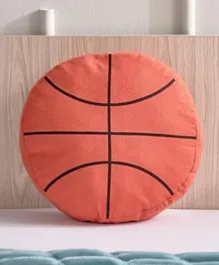هوم بوكس - وسادة مستديرة بشكل كرة السلة مطبوعة ومحشوة