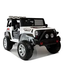 Megastar 12V Prowler 4WD Rideon Kids Electric Toy Jeep - White
