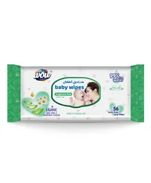 Wow Fragrance Free Baby Wipes - 56 Pieces