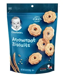 Gerber Arrowroot Pouch Biscuits - 155g