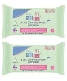 Sebamed Baby Wet Wipes Aloe Vera Pack of 2 - 144 Pieces