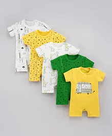 SAPS Pack of 5 Romper - Multicolor