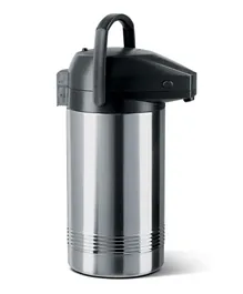 Emsa President Pump Pot Vacuum Jug - Silver & Black, 3L
