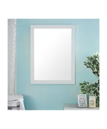 HomeBox AROMA wall mirrorMDF wrap gloss white-60x80cm