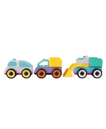 Playgro Build and Drive Mix n Match Vehicles - 3 Pieces