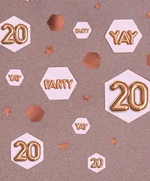 Neviti Glitz & Glamour Age 20 Confetti Scatter - Pink & Rose Gold