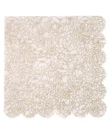 Meri Meri Abstract Betsy Large Napkins Pack of 16 - Rose Gold