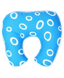 Babyhug Baby Pillow with Neck Support Circle Print - Blue