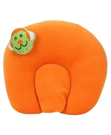 Babyhug Head Support Baby Pillow Monkey Motif - Orange