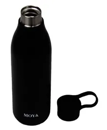 زجاجة ماء مويا المستدامة بلو لاجون - 460 مل لون أسود