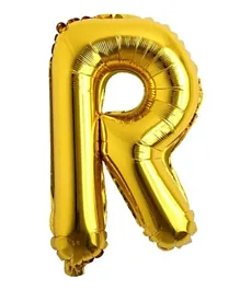 Italo Letter R Foil Balloon - Gold
