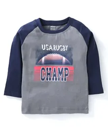 Cucumber Raglan Sleeves T-Shirt Champ Print - Grey