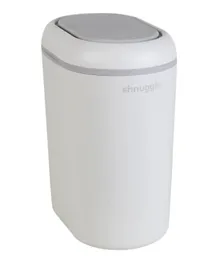 Snuggle Eco Touch Nappy Bin with Dual Seal Airlock-  White