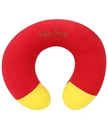 Babyhug Plush Padded Baby Neck Protector Pillow - Red