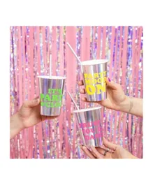 PartyDeco Holographic Cups - Pack of 6