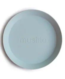 Mushie Dinner Plate Round Powder Blue - 2 pieces