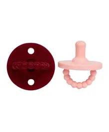 Sugar Sprinkle Ss Earl  Pacifier & Teether Creme Macaron & Red Velvet - 2 Pieces