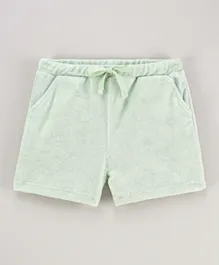 Nakd Terry Cloth Mini Shorts - Light Green