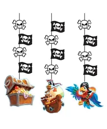 Creative Converting Pirate Treasure Hanging Cut Outs- Pack of 3