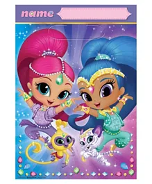 Party Centre Shimmer and Shine Folded Loot Bag - Pack of 8