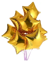 Highland Gold  Star Foil Balloons  Pack of 5 - 18 Inches