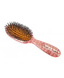 Rock & Ruddle Small Hairbrush - Red Swirls & Stripes