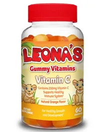 Leona's Gummy Vitamins C Bottle Natural Orange Flavour - 60 Gummies
