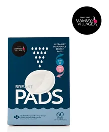 Mammy Village Ultra-Dry Disposable Breast Pads - 60 Pieces