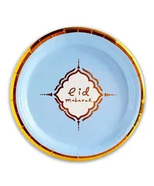 Eid Party Sky Blue Paper Plates