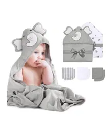 MomCozy Baby Hooded Towel - 8 Pieces