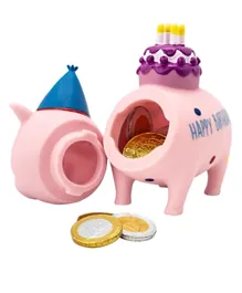 Lilalu Biggys Piggy Bank Birthday - Pink