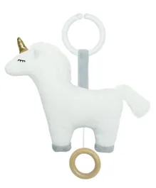 Jabadabado Musical Unicorn Pram Hanging Toy - White