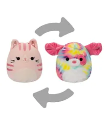 Squishmallows Flip-A-Mallows Laura The Shena & Pink Tabby Cat Little Plush Toys - 5 Inch