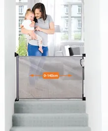 Dreambaby Retractable Baby Safety Gate Extra Wide & Tall Mesh Gate - Grey
