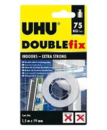 UHU Double Sided Mounting Tape Roll In Blister - Multicolour