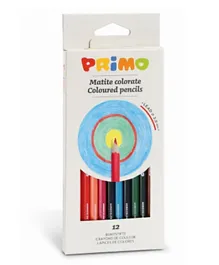 Primo Hexagonal Coloured Pencils - 12 pieces