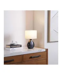PAN Home Hutton E14 Ceramic Table Lamp - Black