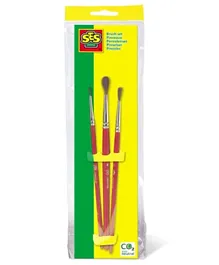 SES Creative Children's Paint Brushes Set Assorted Sizes - Pack of 3