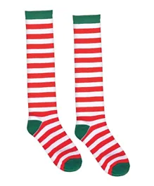 Party Centre Candy Cane Striped Knee Socks - Multicolour